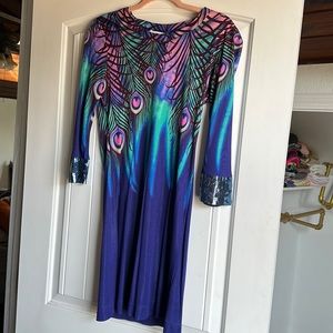 Matthew Williamson for H&M peacock dress size small